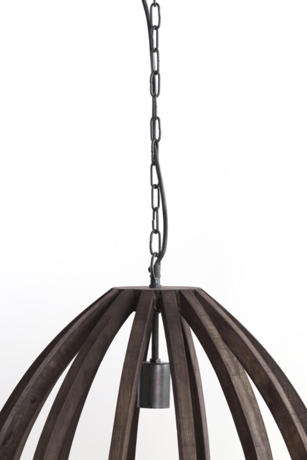 Open houten frame hanglamp Light & Living Barsia - Ø 50 cm - Image 6