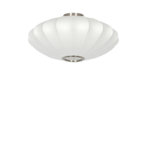 Plafondlamp ovaal van witte stof Light & Living Fay – B 50 cm