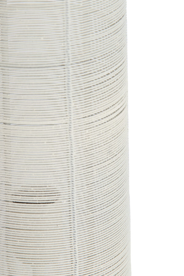 Cilindervormige lampevoet in wit Light & Living Lezuza - H 49,5 cm - Image 6