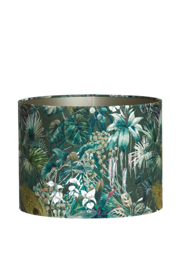 Tropische bladeren lampenkap cilindervormig Light & Living Xenia Flora - Ø 40 cm - Image 2