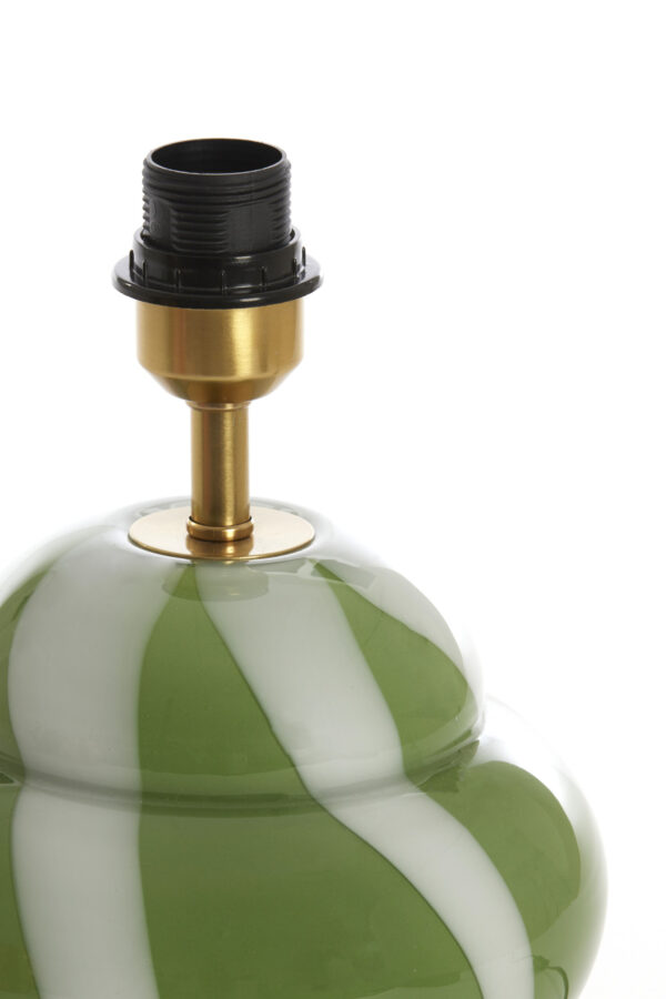 Groene glazen lampvoet Light & Living Ylien - H 28 cm - Image 3