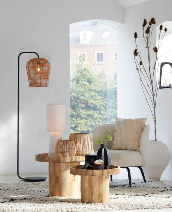 Zwarte staande lampenvoet Light & Living Mareno - H 164 cm - Image 4