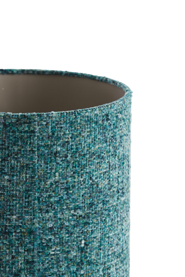 Lampenkap cilindrisch turquoise stoffen Light & Living Osire - Ø 25 cm - Image 4