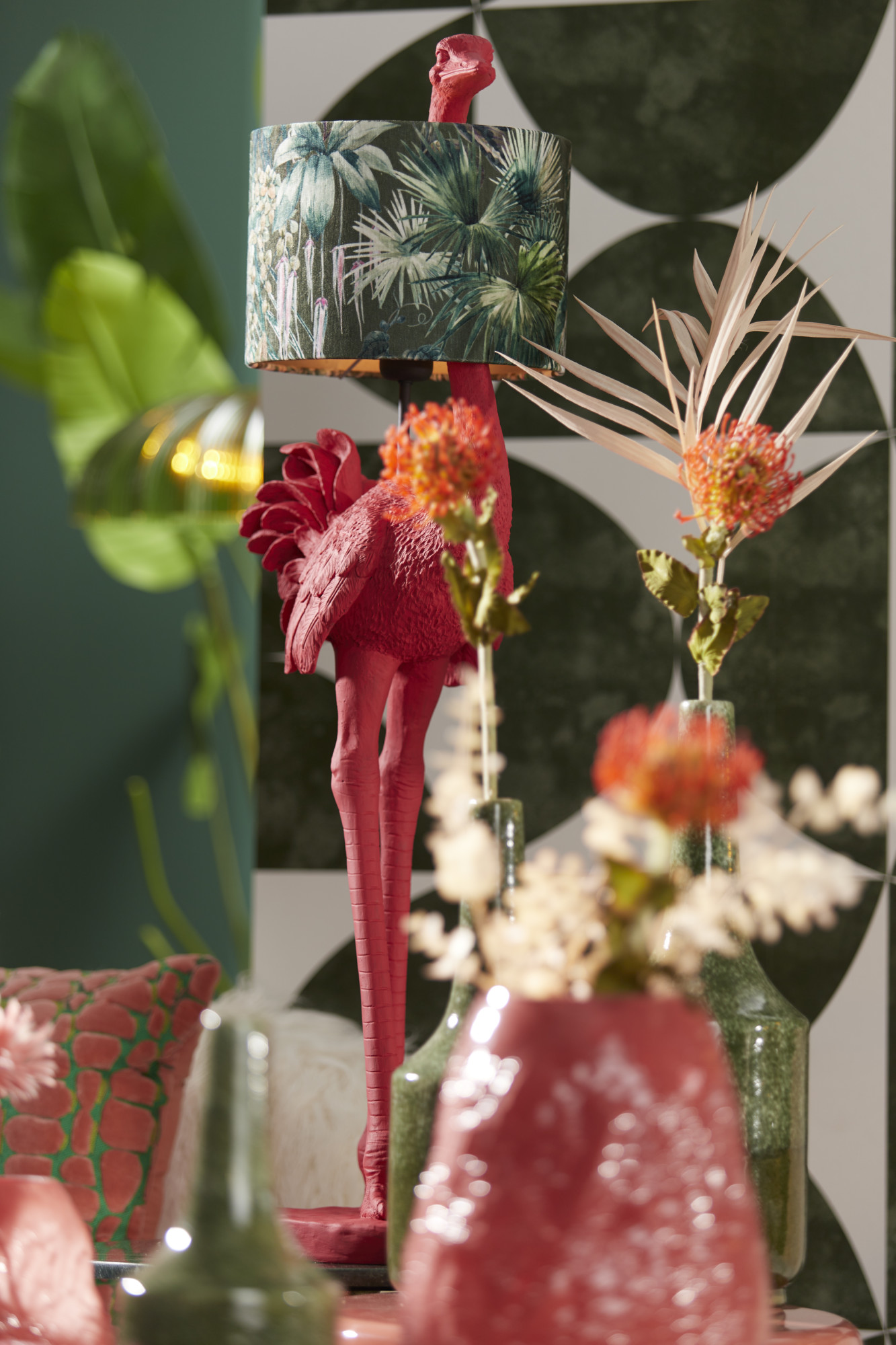 Lampenkap met bloemenprint Light & Living Xenia Flora - Image 4