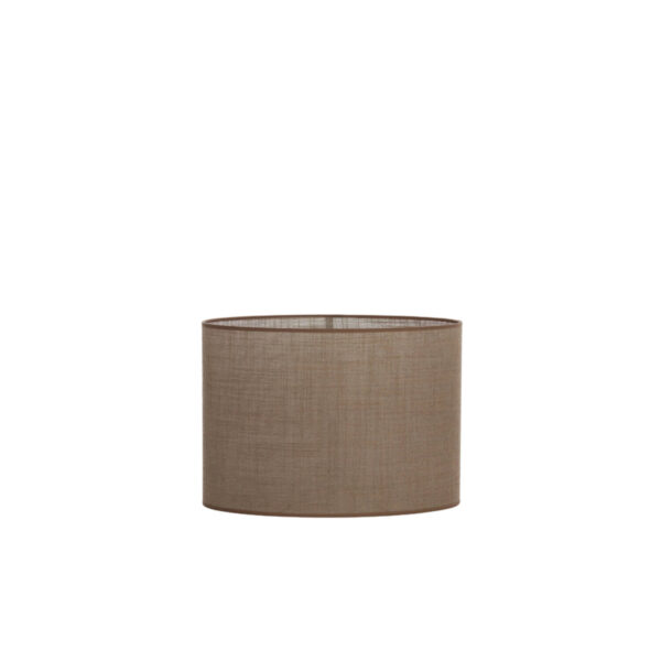 Bruine cilindervormige lampenkap in kleur Light & Living Caden - H 32 cm