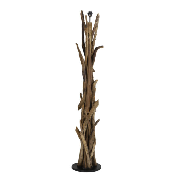 Houten vloerlamp natuurlijk design Light & Living Vidin - H 182 cm