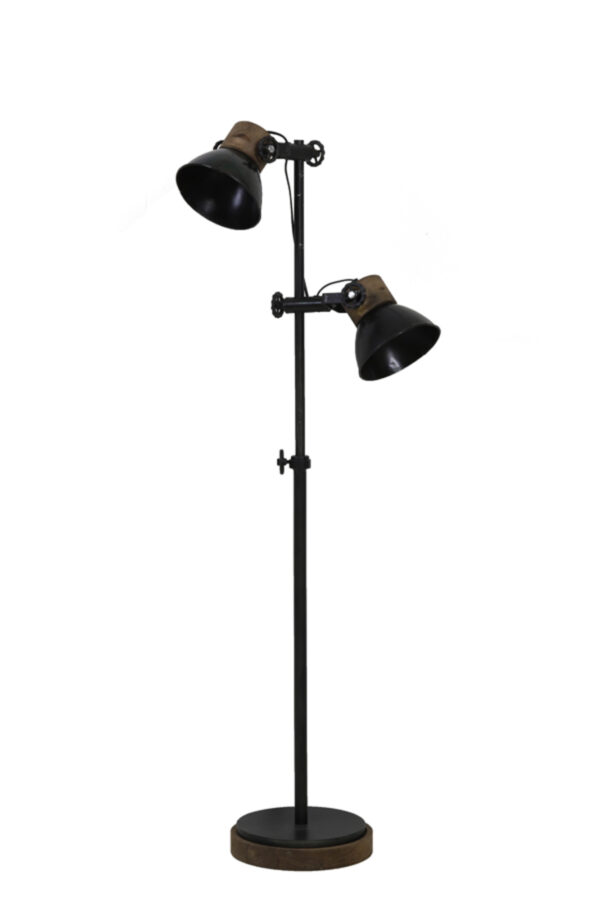 Industriële zwarte vloerlamp Light & Living Jody - H 165 cm - Image 5