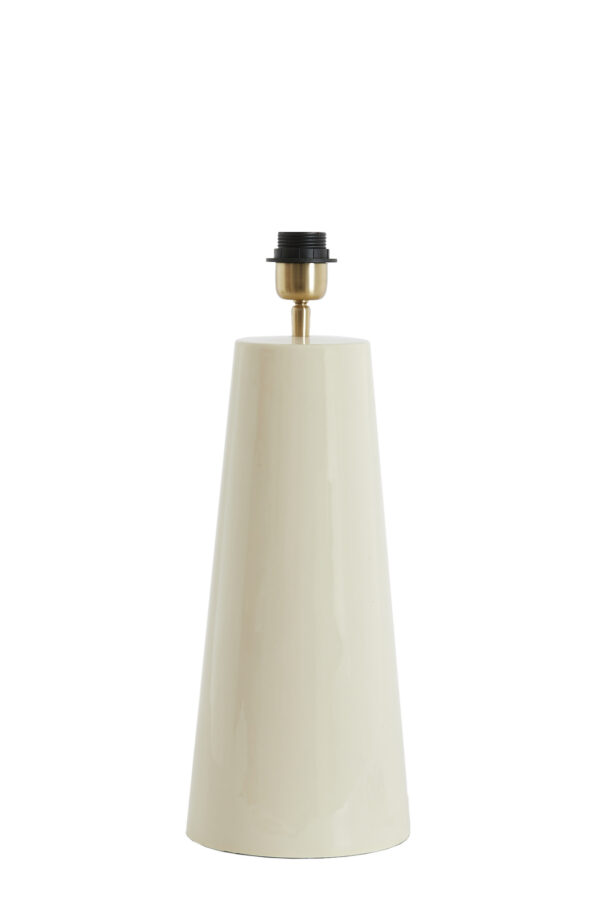 Ivoor keramische tafellamp Light & Living Yelos – H 43 cm - Image 2
