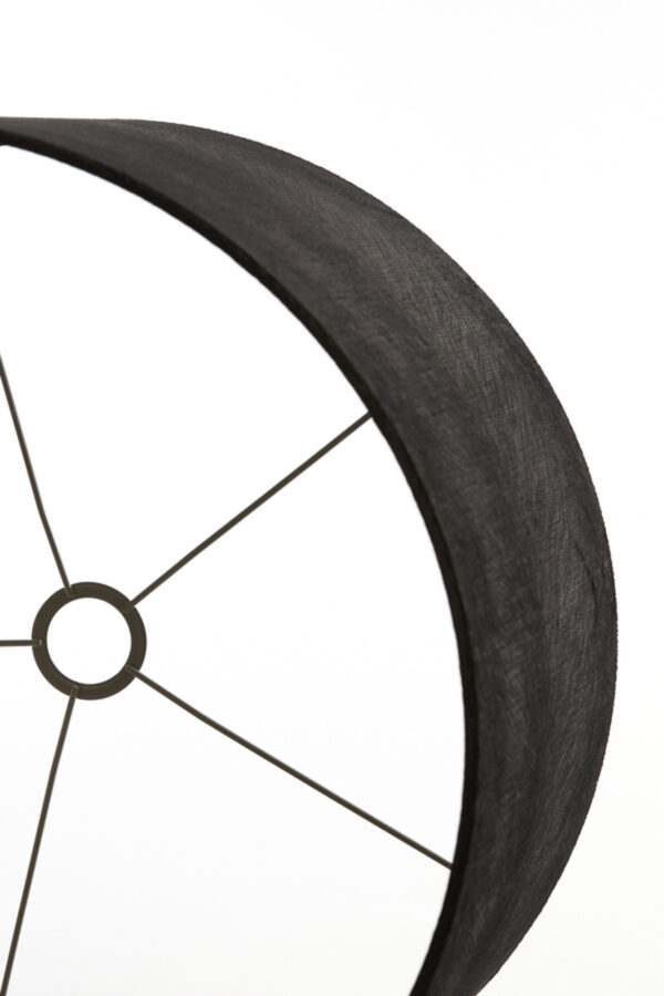 Zwarte cilindervormige lampenkap voor sfeer Light & Living Lubis - Ø 50 cm - Image 7