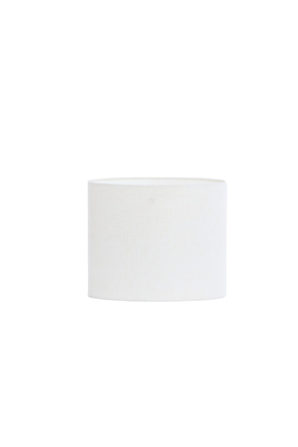 Witte cilindervormige lampenkap Light & Living Livigno - H 25 cm - Image 2