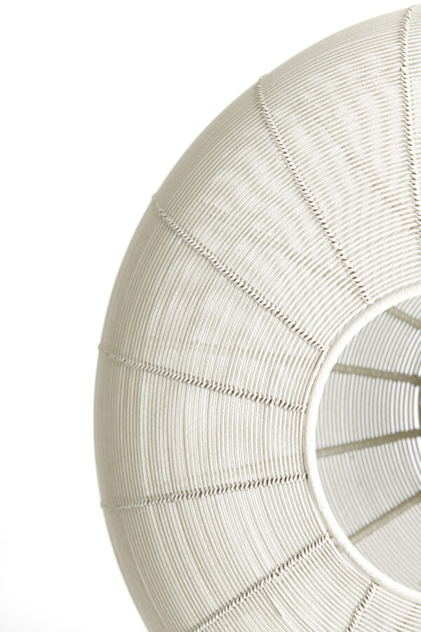Beige ronde hanglamp met draadkap Light & Living Bahoto - B 40 cm - Image 5