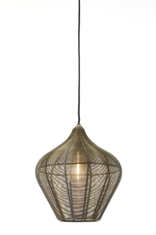 Natuurlijke rieten hanglamp Light & Living Alvaro - Ø 27 cm - Image 3