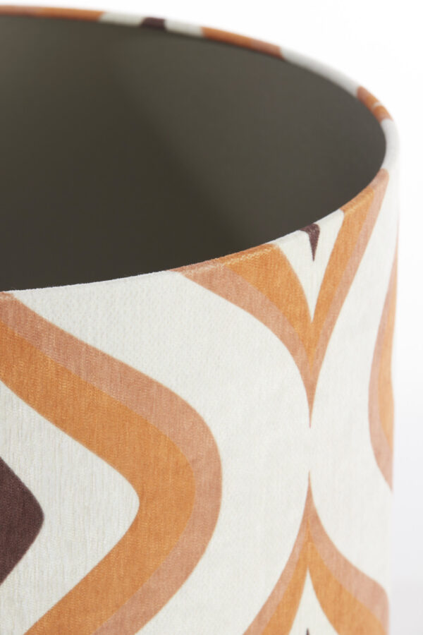 Retro patroon lampenkap oranjetint Light & Living Cookie - Ø 40 cm - Image 3