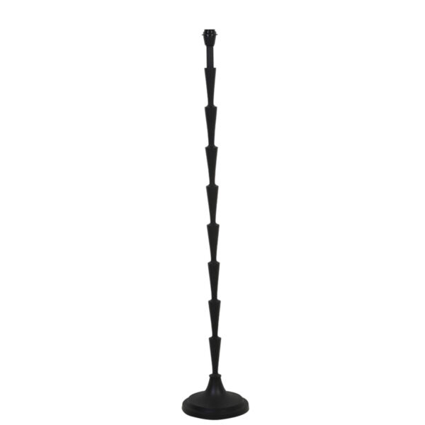 Moderne lampenvoet zwart geribbeld Light & Living Butia - H 134,5 cm