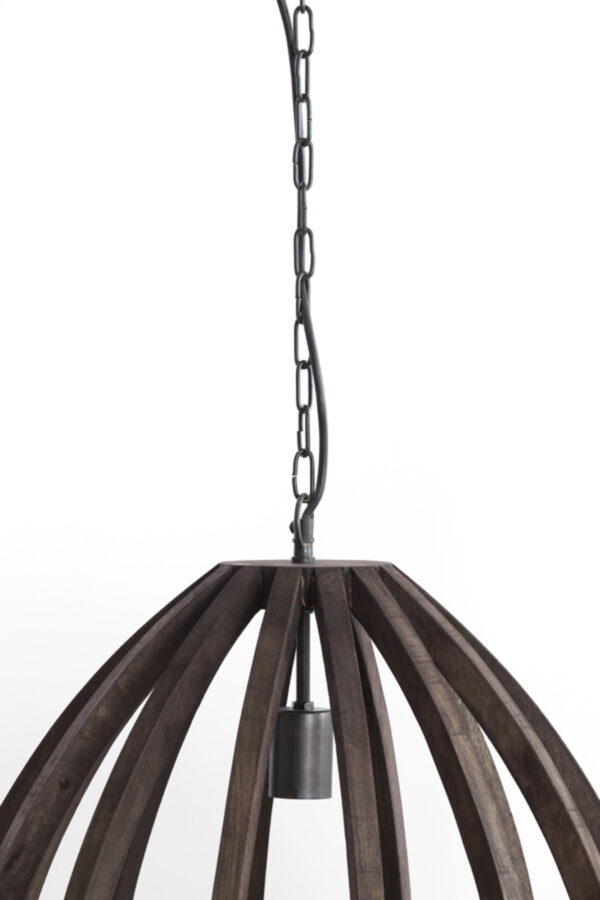 Houten hanglamp in designstijl Light & Living Barsia - Ø 40 cm - Image 4