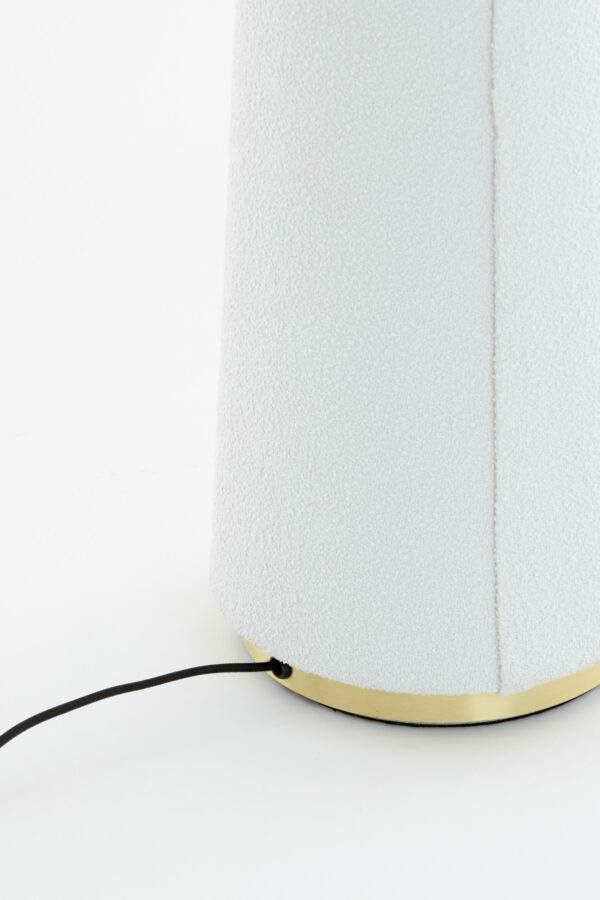 Witte scandinavische kegelvormige schemerlamp Light & Living Devia - H 168 cm - Image 5