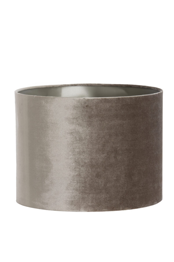 Fluwelen lampenkap taupe cilindervormig Light & Living Palata - Ø 40 cm - Image 2