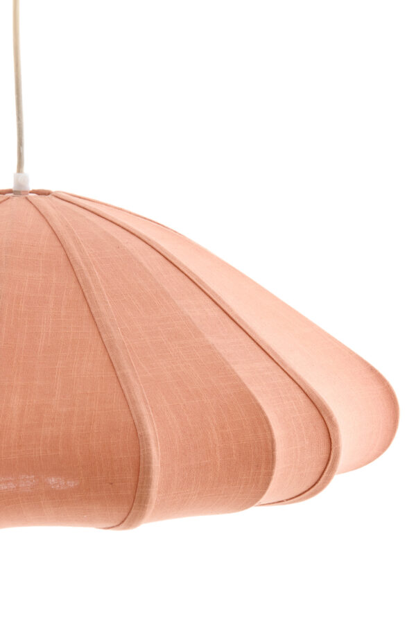Roze stoffen hanglamp met originele vorm Light & Living Cesano - Ø 64 cm - Image 3