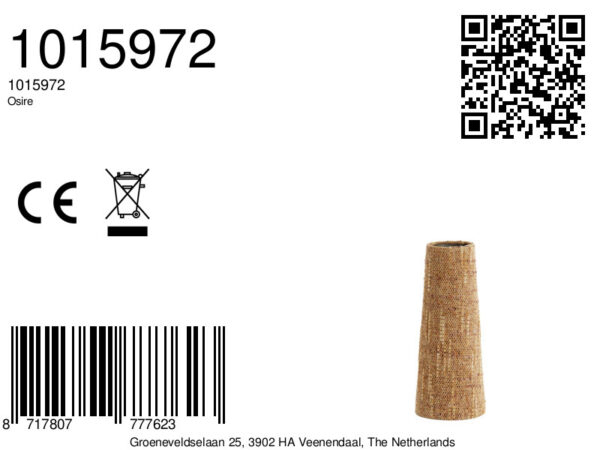 Rieten lampenkap conisch ontwerp Light & Living Osire - Ø 10,5 cm - Image 7