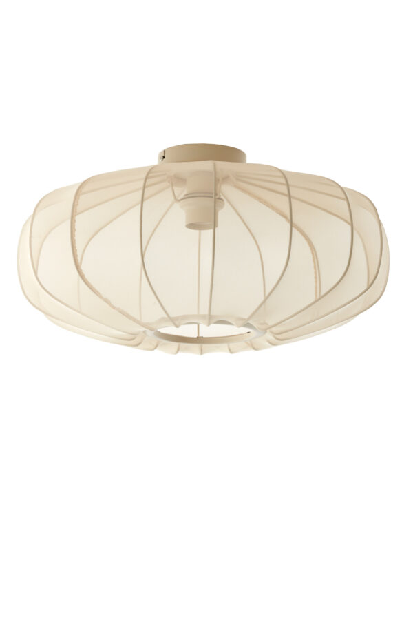 Plafondlamp rond katoen beige Light & Living Plumalia – B 50 cm - Image 2