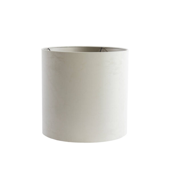 Lampenkap beige cilinder Light & Living Velours - Ø 45 cm