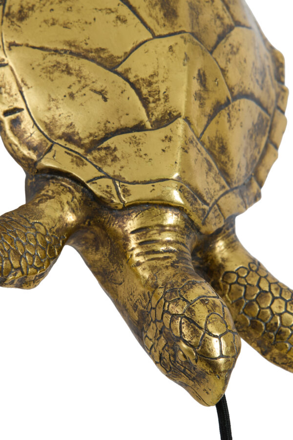 Gouden schildpad wandlamp Light & Living Turtle - wandlamp - H 20 cm - Image 4