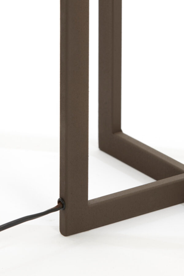 Vierkante lange lampenvoet zilver Light & Living Mace - H 140 cm - Image 4