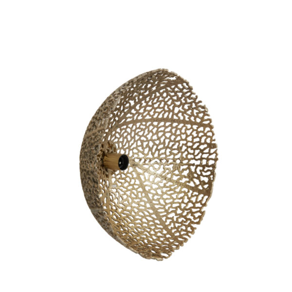Geperforeerde gouden lampenkap Light & Living Sinula - H 22 cm