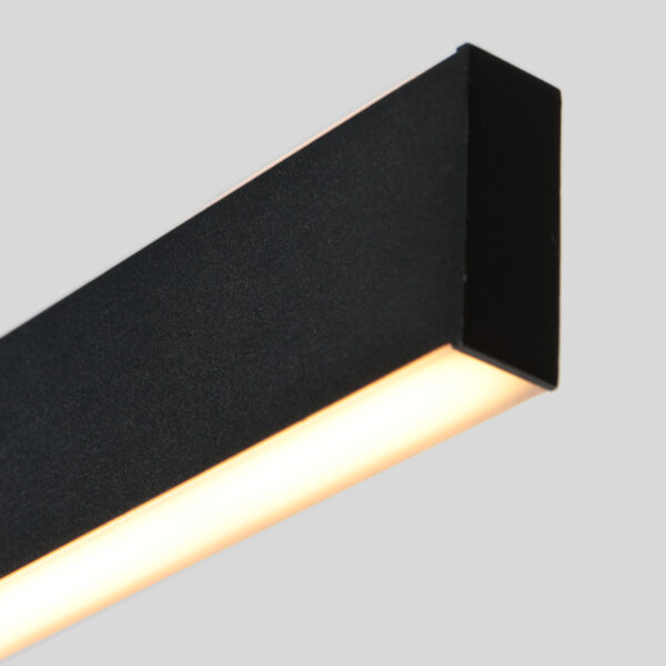 Zwarte design hanglamp met up- & downlight Mexlite BrightLine - Image 4