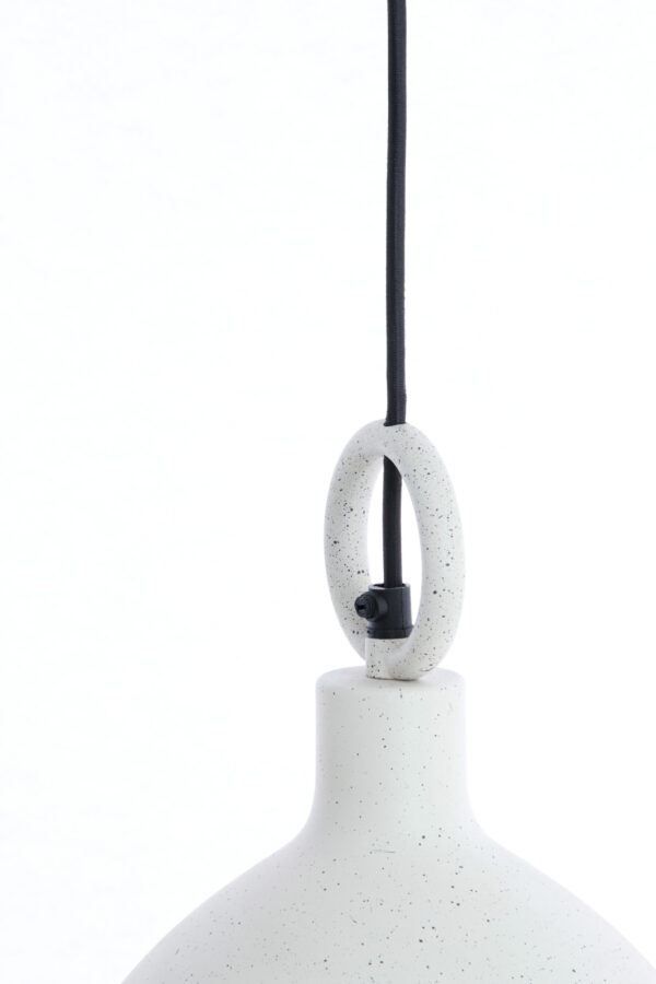 Geborsteld witte metalen hanglamp Light & Living Rosero - Ø 24 cm - Image 5