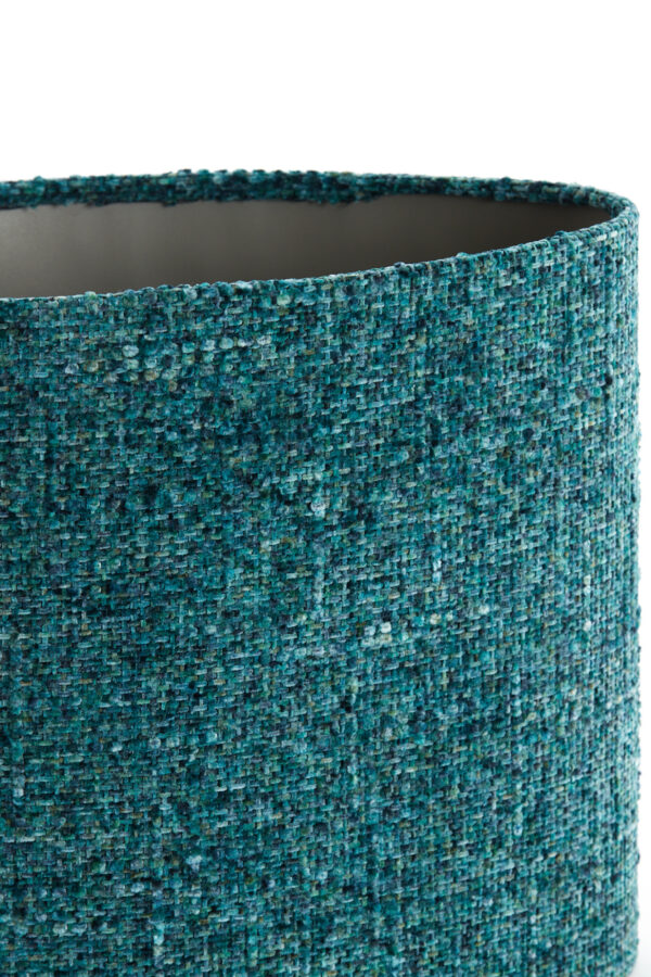 Turquoise stoffen lampenkap cilindervormig Light & Living Osire - H 32 cm - Image 6