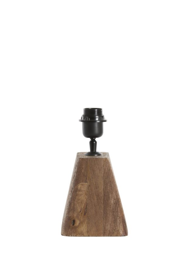 Houten lampvoet met fitting voor verlichting Light & Living Kardan - H 15 cm - Image 4