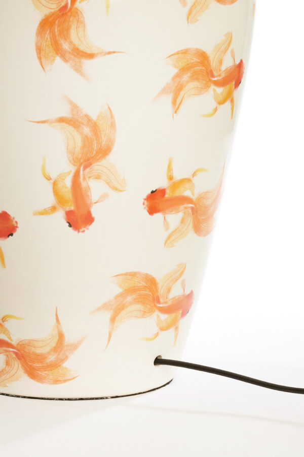 Keramische lampvoet met vissen Light & Living Fish - H 52 cm - Image 4