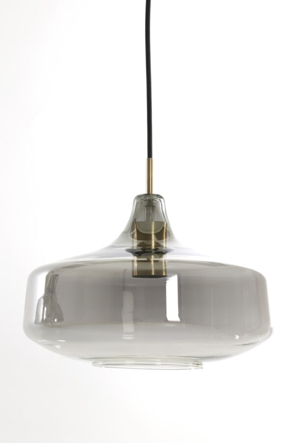Grijze glazen hanglamp trio Light & Living Solna - B 120 cm - Image 4