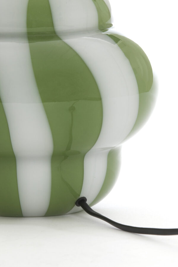 Groene glazen lampvoet Light & Living Ylien - H 28 cm - Image 5