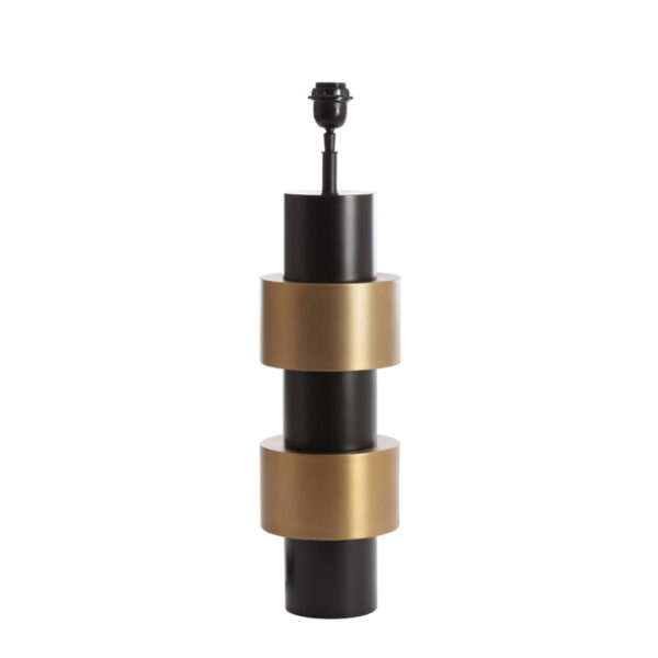 Moderne tafellamp goud-zwart Light & Living Nino - H 65 cm
