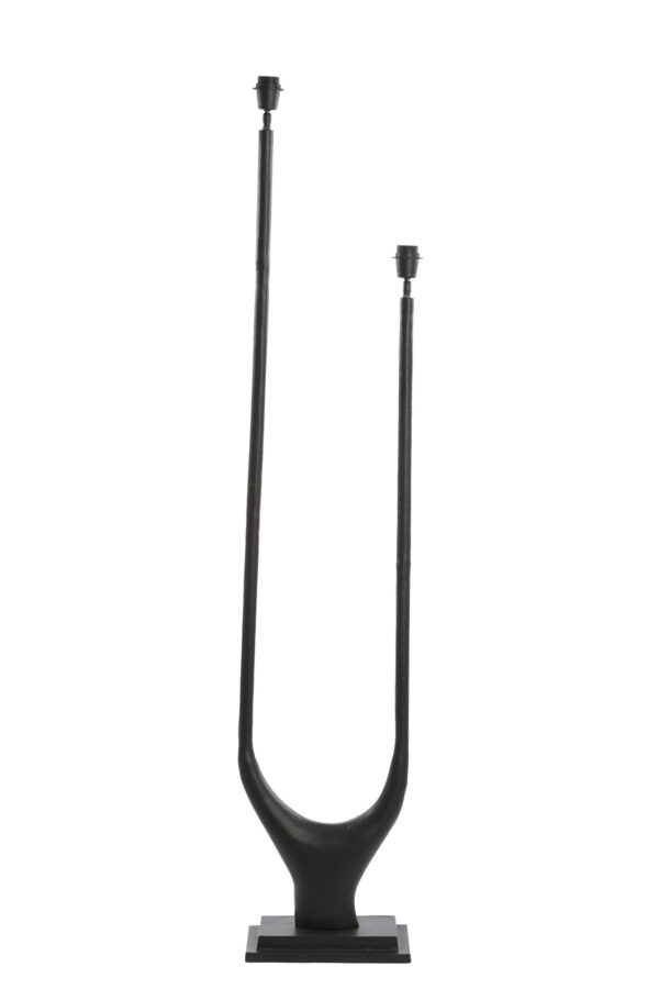 Zwarte lampvoet van metaal Light & Living Gavi - H 149 cm - Image 2
