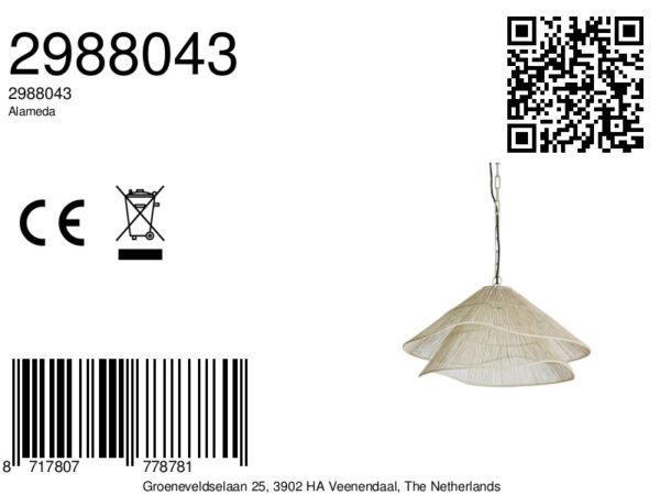 Hanglamp van naturel rotan Light & Living Alameda - Ø 56 cm - Image 6