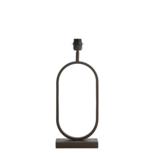 Ovale zwarte lampenvoet Light & Living Jamiri - H 45 cm