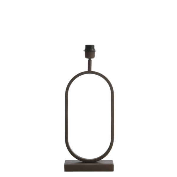 Ovale zwarte lampenvoet Light & Living Jamiri - H 45 cm