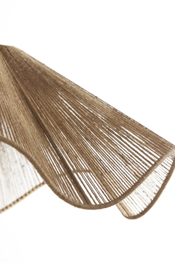 Hanglamp met geweven natuurlijke stof Light & Living Fodara - Ø 60 cm - Image 4