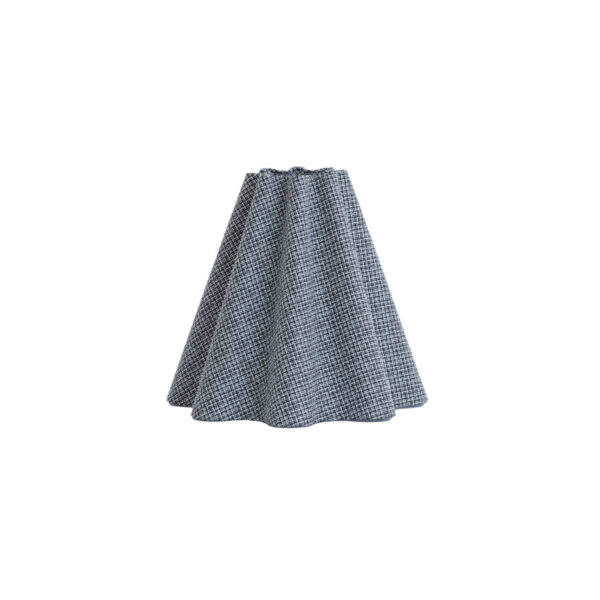 Grijze stoffen lampenkap ruitmotief Light & Living Bezaha - Ø 15 cm