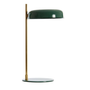 Vintage design groene bureaulamp Light & Living Maleka - H 47 cm