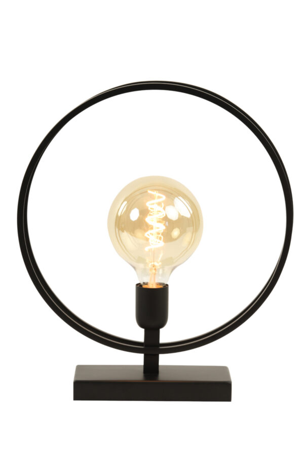 Zwarte metalen tafellamp Light & Living Rudra - H 40 cm - Image 3