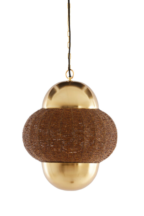 Gouden hanglamp met kralenversiering Light & Living Cetara - Ø 33 cm - Image 2
