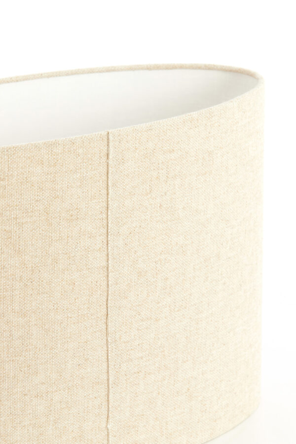 Beige cilindervormige stoffen lampenkap Light & Living Livigno - H 32 cm - Image 7