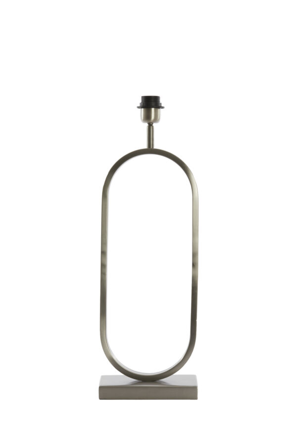Zilverkleurige lampenvoet ovaal Light & Living Jamiri - H 55 cm - Image 2