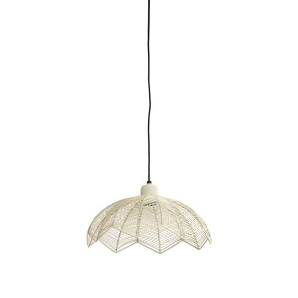 Witte metalen hanglamp compact Light & Living Espelo - Ø 35 cm