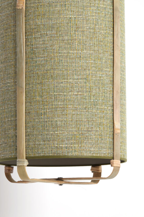 Groene cilindervormige hanglamp voor sfeer Light & Living Sendai - Ø 27 cm - Image 3