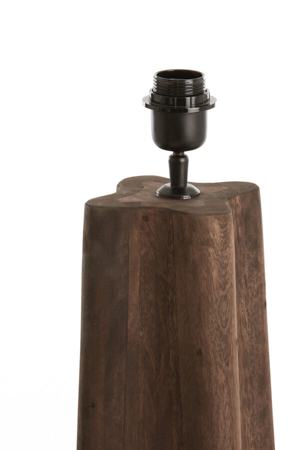 Houten lampenvoet donkerbruin Light & Living Navelli - H 125 cm - Image 4